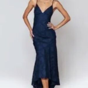 NWT Princess Polly Cyrene Maxi Dress Navy Sz 0